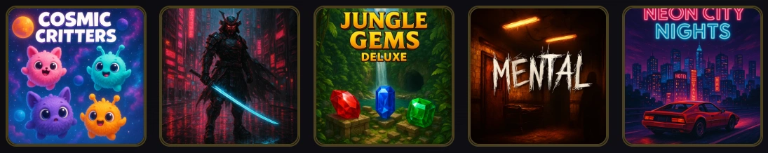 New and popular casino game releases at MethSpin